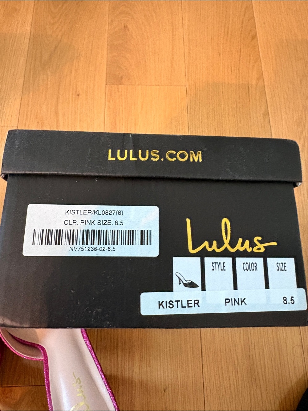 Lulu's Kistler Hot Pink Rhinestone Pointed Slide Mules size 8.5 - Picture 8 of 8